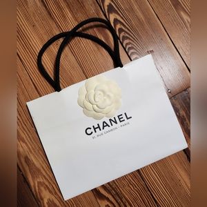 Chanel, Paper Shopping Bag with Flower